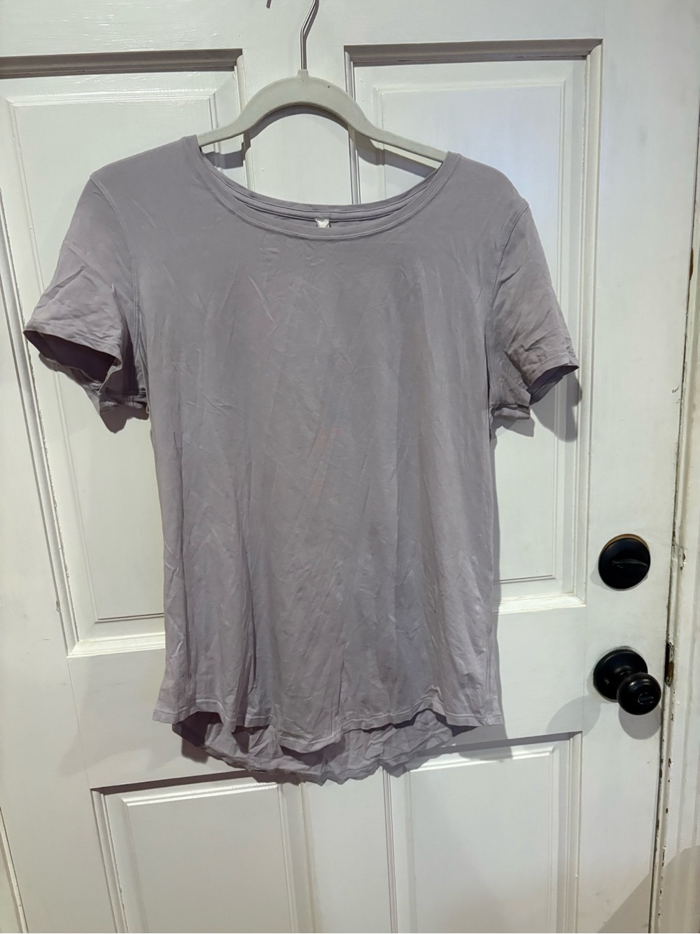 lululemon athletica Light Lavender Short Sleeve Crew Tee